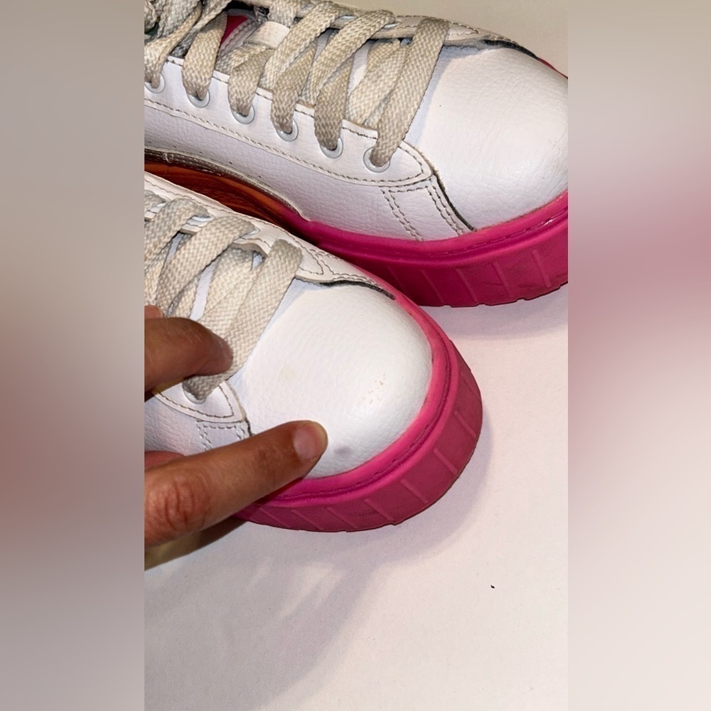 PUMA Mayze Daybreak "White/Pink" G​rade School Girls' Shoes - Picture 13 of 13